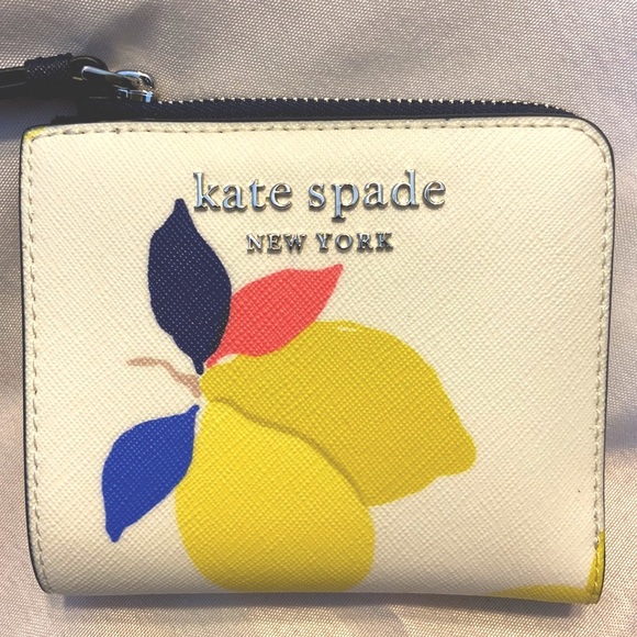kate spade Cameron Lemon Zest Small Zip Bifold Wallet - Picture 3 of 10